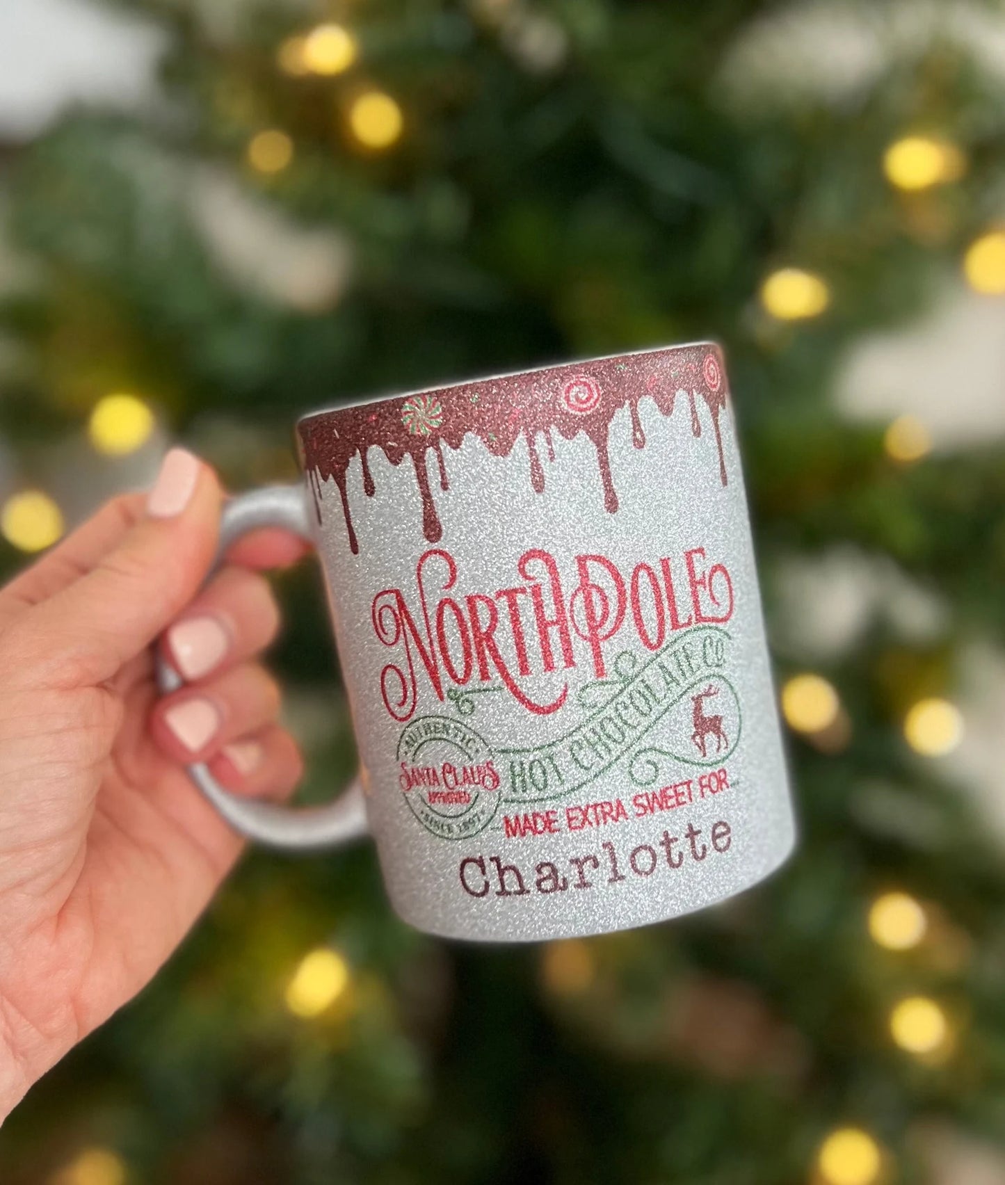 Glitter North Pole Mug