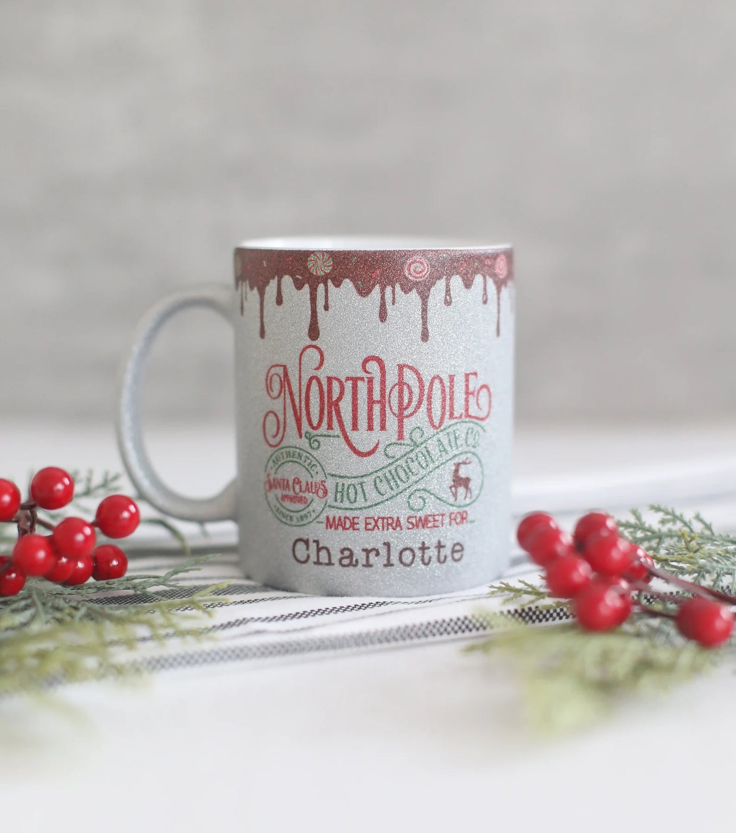 Glitter North Pole Mug