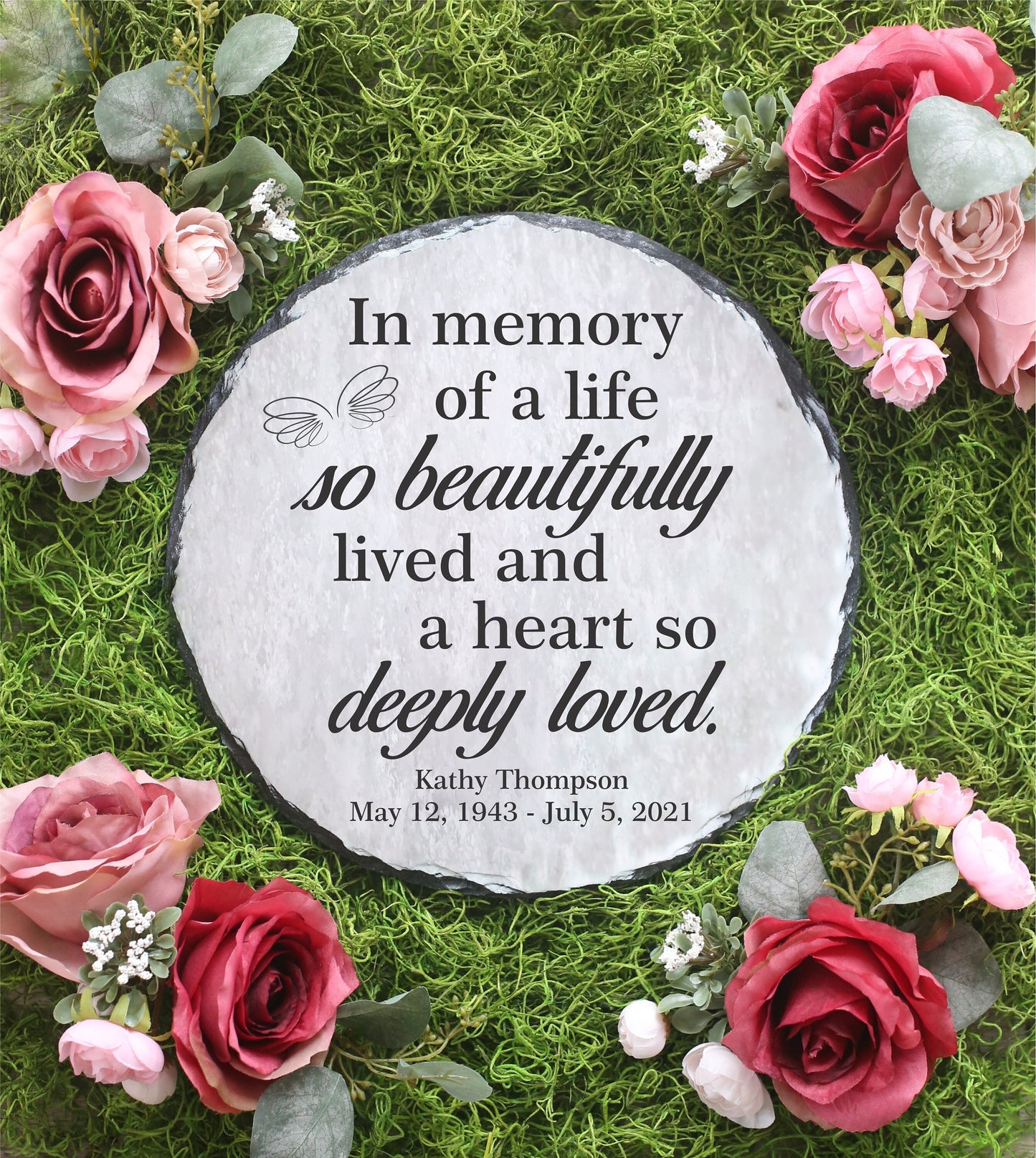 So Beautifully Lived Memorial Stone